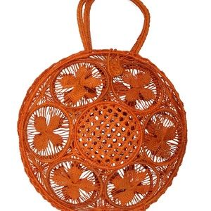 Panera Iraca Palm Bag Orange